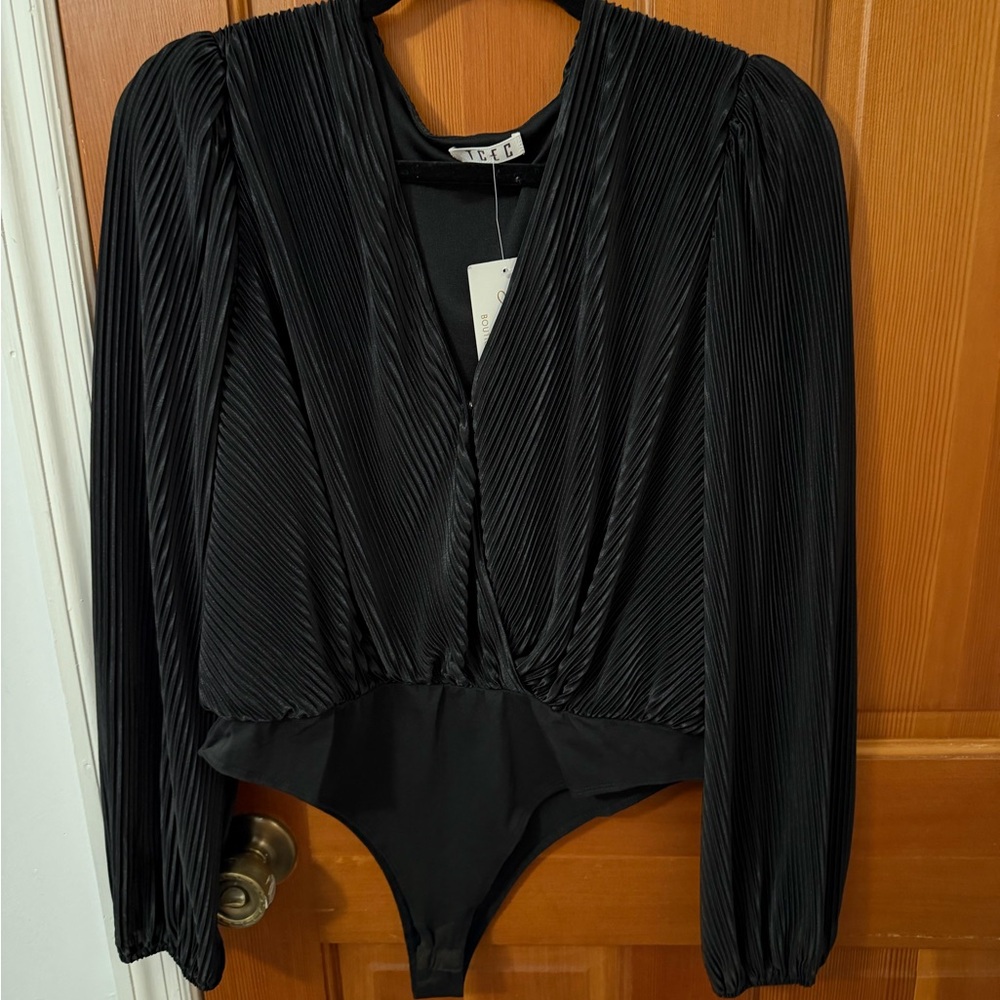 TCEC Black Long Sleeve Bodysuit